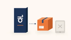 Kannada book, an Amazon parcel and a crossed-out e-reader